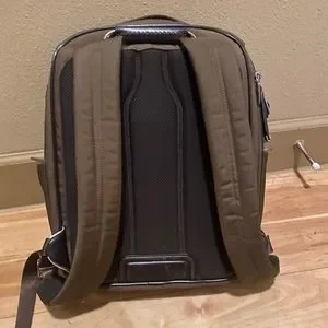 Tumi Arrive Kingston’s Backpack Brown TUMI Harrison Bradner Leather Backpack – Luggage Pros main image 3